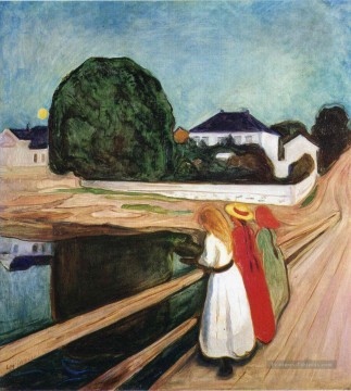 les filles sur le pont 1901 Edvard Munch Peinture à l'huile